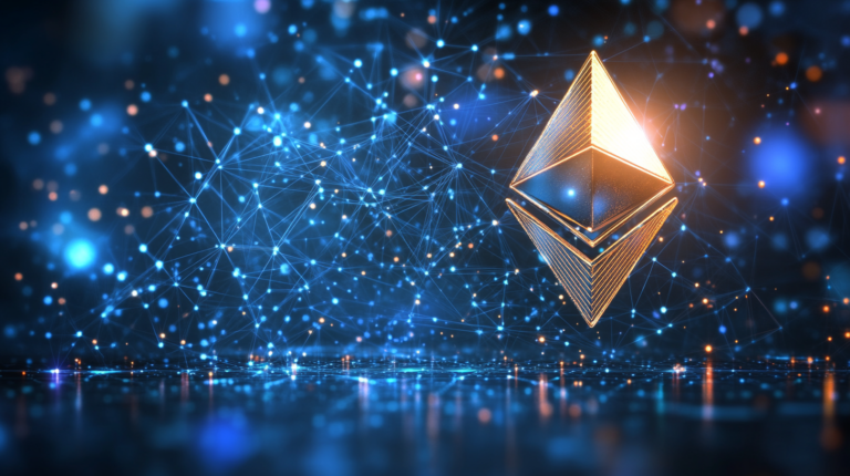 Vitalik Buterin Ethereum co-founder with ETH logo and on-chain analytics showing ecosystem health